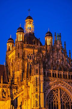 Onze Sint-Jan Kathedraal by night van Goos den Biesen