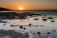Coucher de soleil Wierum Friesland Wadden