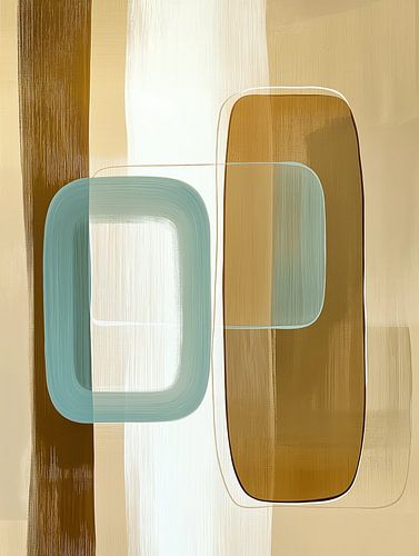 Modern abstract boho