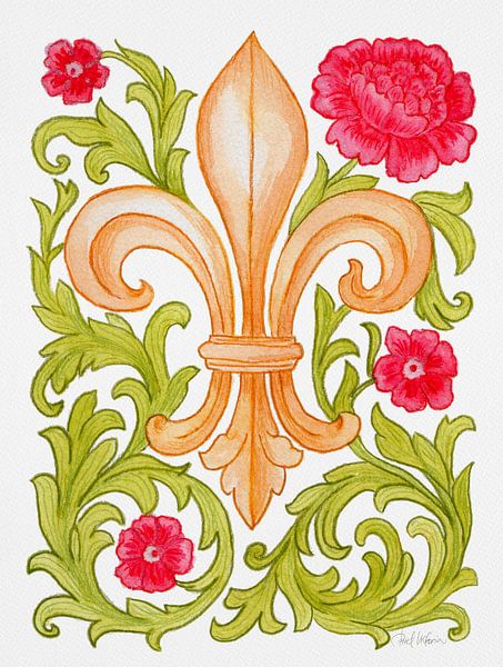 Green Baroque Lily by Piret Victoria Ribas Art & Photography