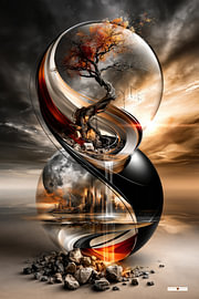 surrealistisch droomlandschap / surreal dreamscape van Gelissen Artworks