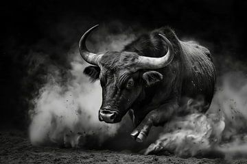 Majestueuze buffel - puur zwart-wit drama van MArt