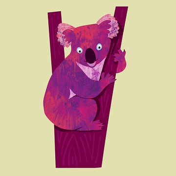 Koala violet sur Studio Mattie
