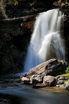 Baring Falls, Glacier National Park, Montana van Frank Fichtmüller