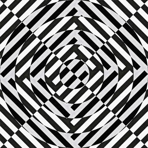 Abstract lines in black and white
