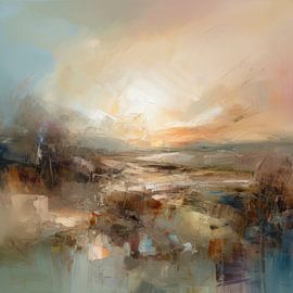 Abstract landschap  van Studio Allee