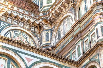 Detail van de kathedraal van Florence van Truus Nijland