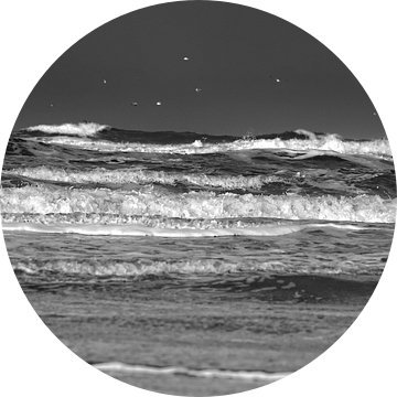 Noordzee storm golven.