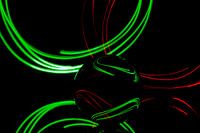 Light painting with the glass ball