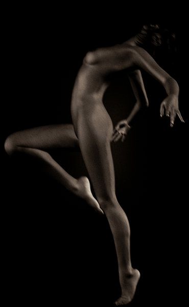 Femme nue –  Étude de la danse nue par Jan Keteleer