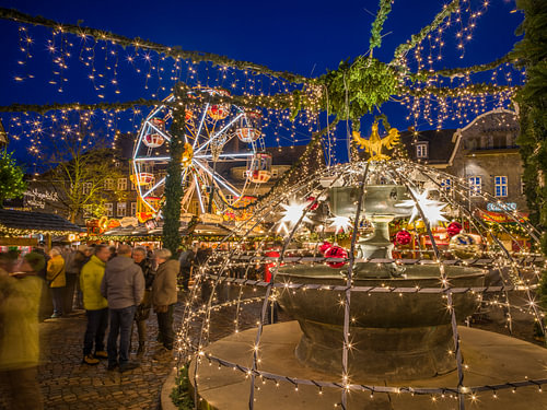 Christmas market on the market square in Goslar