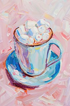 Tasse bleue Sentiment de Noël sur Art Merveilleux