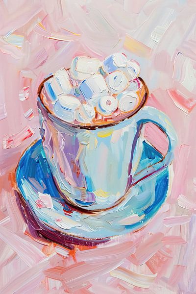 Blue Mug Christmas Feeling by Wonderful Art