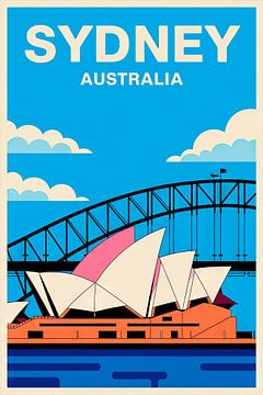 Sydney, Australië. van Poster Art Shop