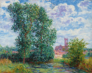 Francis Picabia - Sonneneffekt bei Gewitter, Larchant (1908)