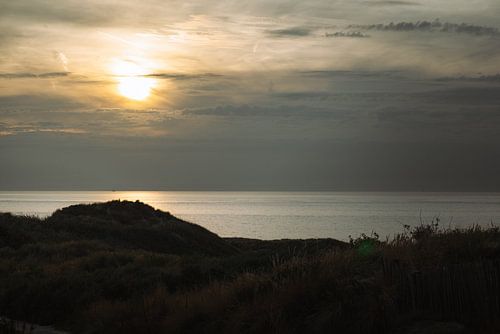 Sonnenuntergang an den Dünen
