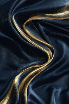 Textilien in Golden Wave Eleganz in Bewegung von Eva Lee