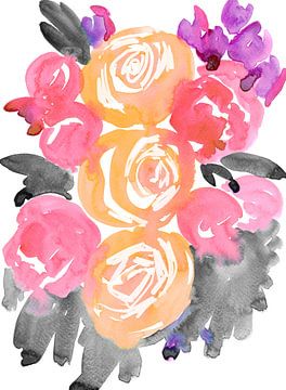 Olympe florals I, Rosana Laiz Blursbyai by 1x
