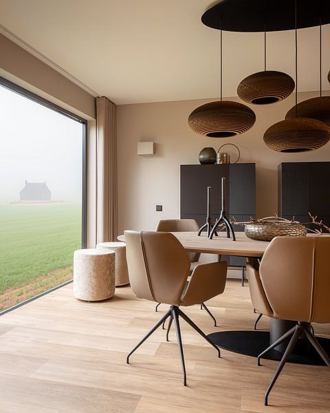 A view of the field on a foggy day by Anthony Trabano