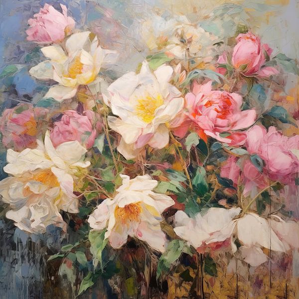 Peonies in pastel colours by Studio Allee