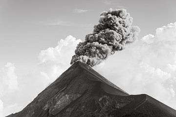 Volcan El Fuego en éruption sur Frank Aardema