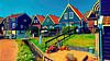 Houten huizen op Marken van Digital Art Nederland thumbnail