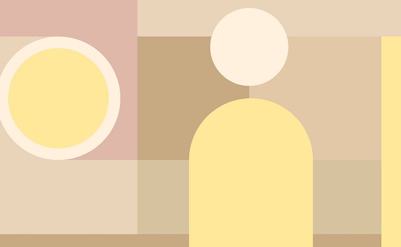 Light Retro Abstraction Urban by Mad Dog Art