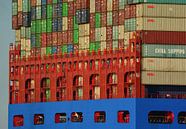 Hands on Deck stern of a container ship by scheepskijkerhavenfotografie thumbnail