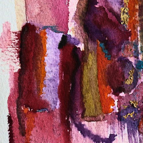 Funkelnde lebendige Farben und tiefe Rottöne. Verleiht einem Raum eine ruhige Atmosphäre.