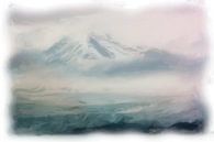 Berglandschaft Spitzbergen von Maurice Dawson Miniaturansicht