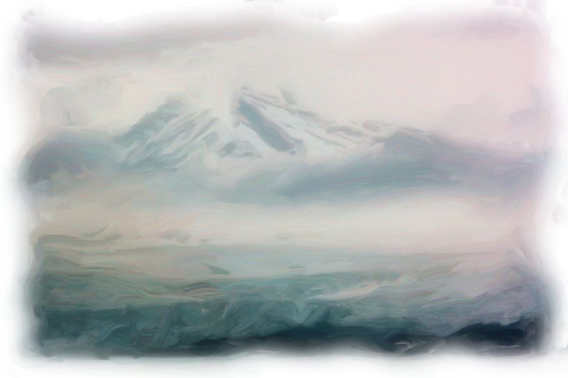 Berg landschap Spitsbergen van Maurice Dawson