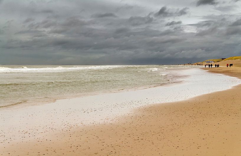 Plage orageuse de la mer du Nord par Achim Prill