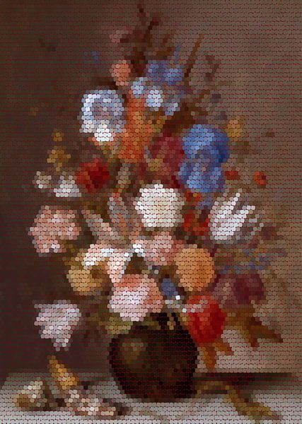 Pixel Art, Stilleben, Balthasar van der Ast von True Color Stories