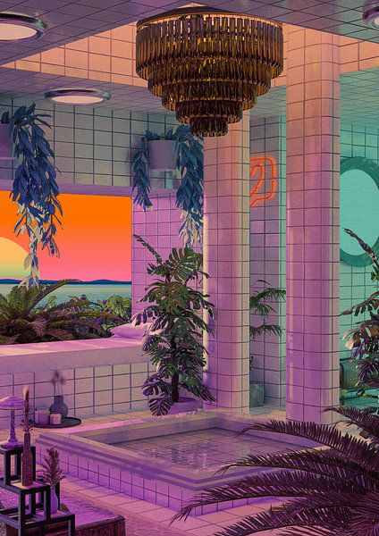 Vaporwave Pool von CosmoZach 