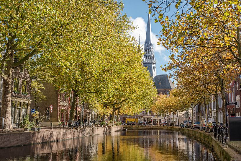 Herfst bij de Gouwe in Gouda van Rinus Lasschuyt Fotografie