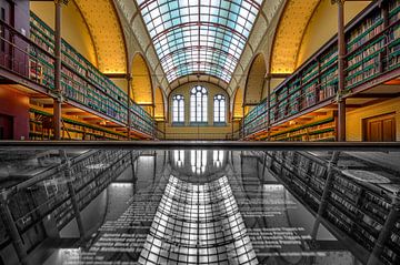 De bibliotheek van het Rijksmuseum in Amsterdam van Foto Amsterdam/ Peter Bartelings