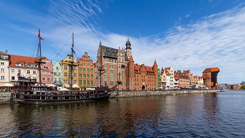 The Old Port of Gdańsk with the Crane Gate, Poland by Adelheid Smitt