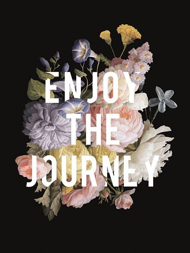 Floral Sentiment II Black, Wild Apple Portfolio