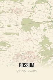 Vintage map of Rossum (Overijssel) by Prints of Place