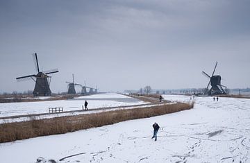 schaatsen langs de molens by Chris van Es
