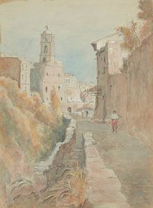 Frances Hodgkins - Spanish street scene