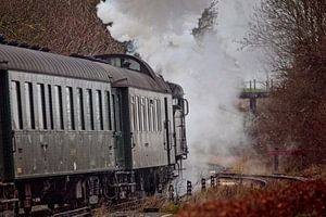 Départ de la locomotive à vapeur 1040 de la ZLSM