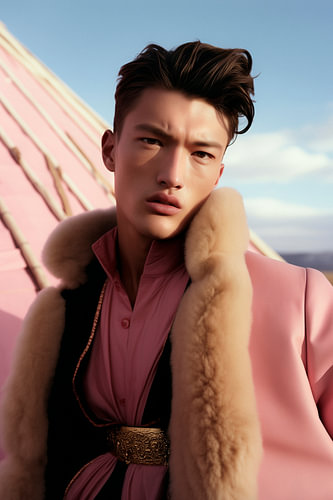 L'homme en rose