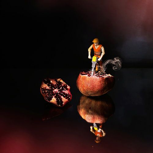 Nature morte avec humour .