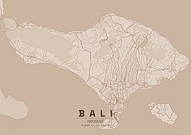 Stadtplan von Bali von Stef van Campen
