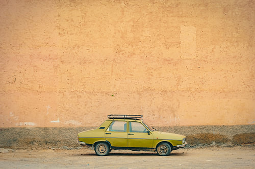 An old Renault 12 in Guelmim, Morocco