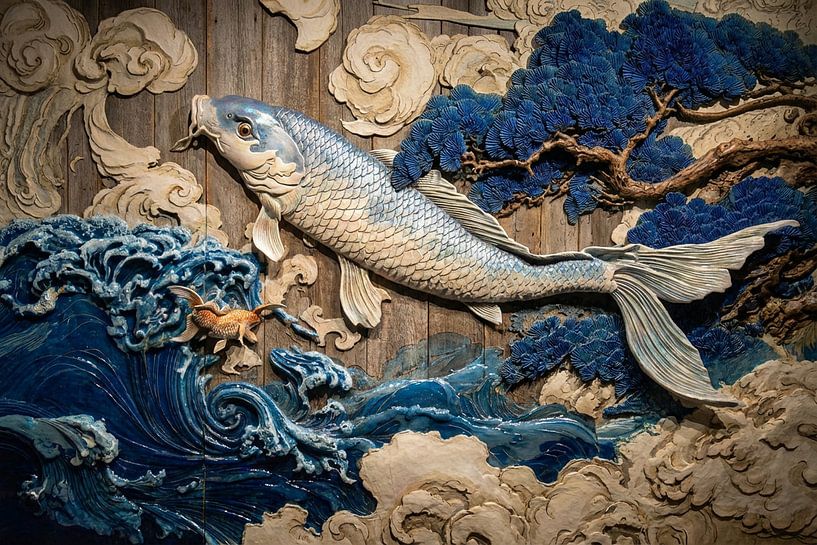 japanese art fish 3d by Egon Zitter
