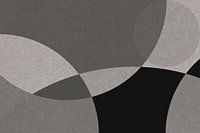 Scandinavian Zen: Grey Circle Abstraction I
