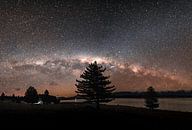 De sterrenhemel in Nieuw-Zeeland  met de melkweg in zicht. van Niels Rurenga thumbnail