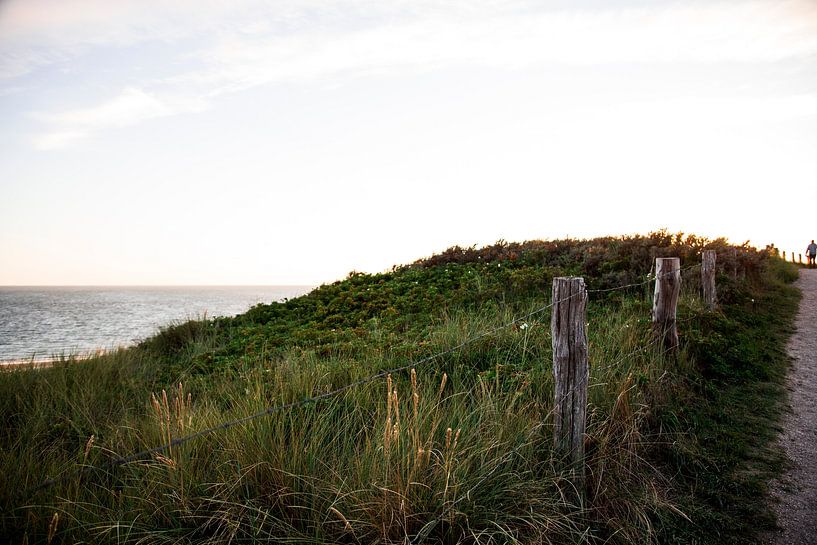 Strandfoto mit warme licht und dunen von Manon van Bochove